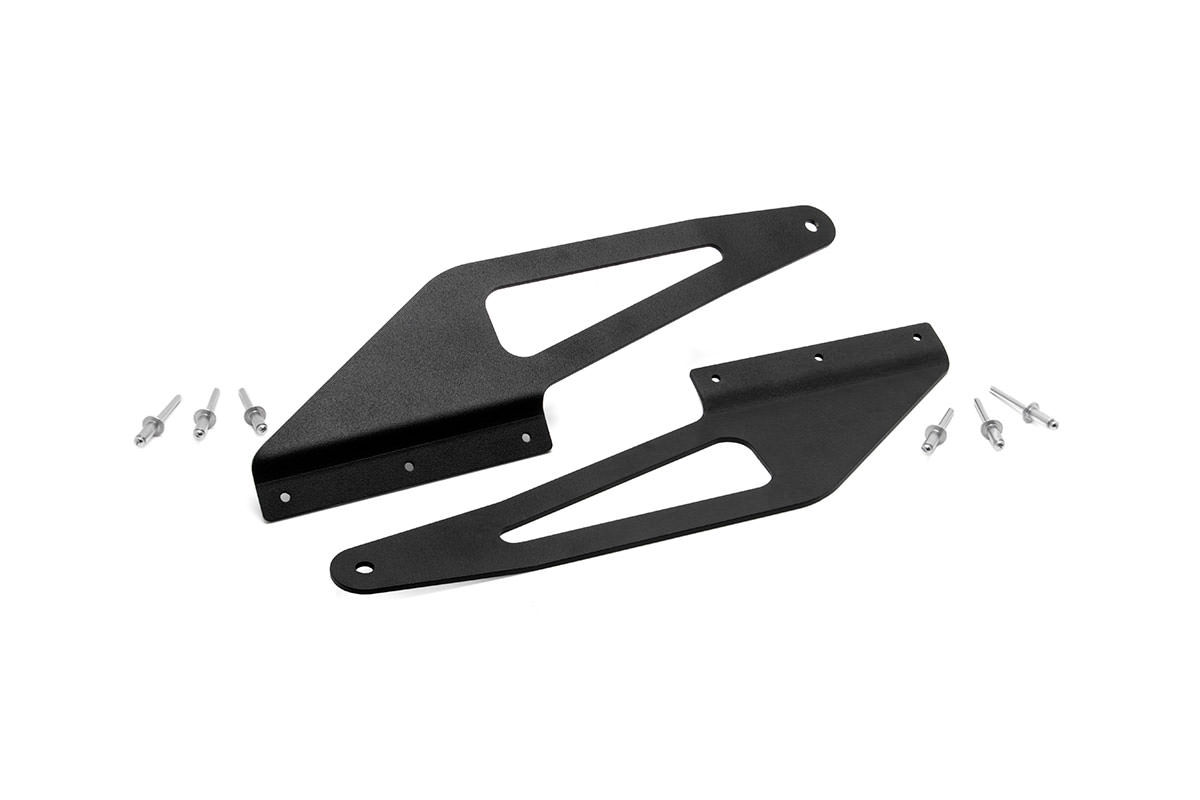50-inch Curved LED Light Bar Upper Windshield Mounting Brackets